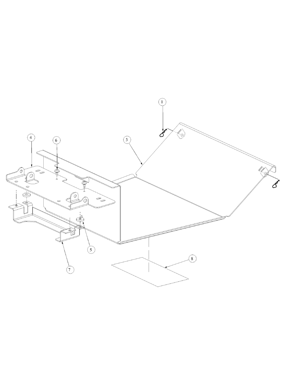 Floor Panel Assembly Diagram and Parts List for M60-KH 53AB5BAX150-25-HP Cub Cadet Lawn Tractor